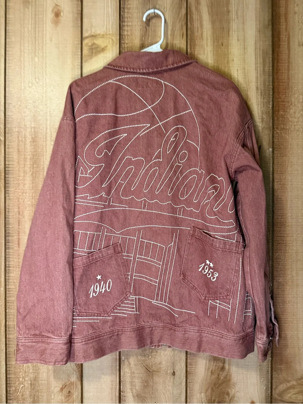 Nil Indiana The Indiana Custom Washed Denim Jacket Limited Release $195 Retail